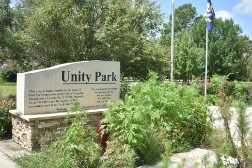 Unity Park stone sign