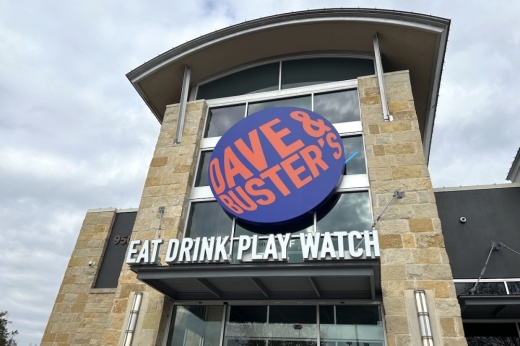 Entrance to Dave & Busters in Southpark Meadows.