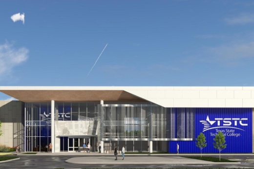 Rendering of new TSTC building exterior
