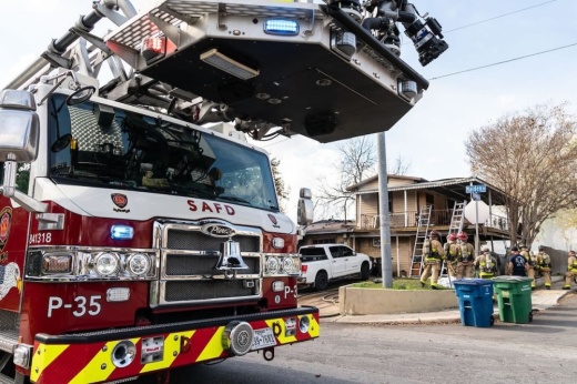 San Antonio Fire Department Maiden Lane fire