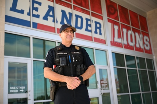 Bruce Trzeciak has been a school resource officer for Leander ISD for over 10 years, most recently at Leander High School. (Courtesy Christian Marcelli/Leander ISD)