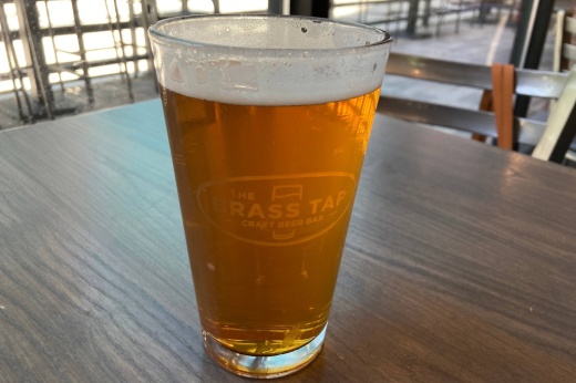 A glass of beer