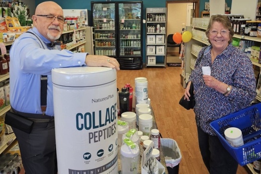 Customers shop at Natural Rewards