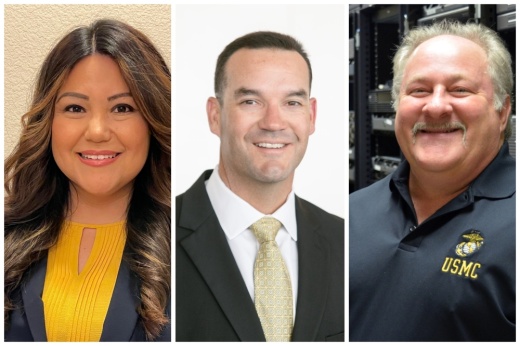 Headshots of Elizabeth Lara, Mark Torres and Alan Duerr
