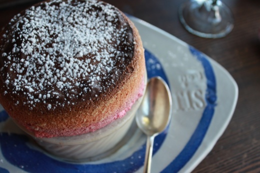 Raspberry souffle