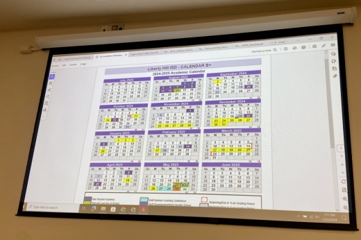 The Liberty Hill ISD 202425 academic calendar