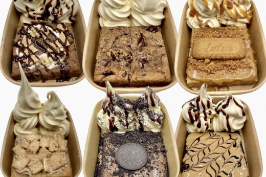 baked goods with ice cream