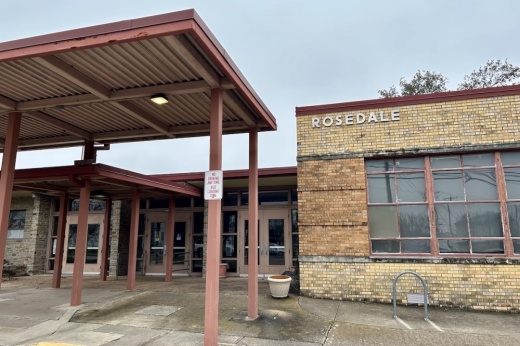 Entrance to an old school