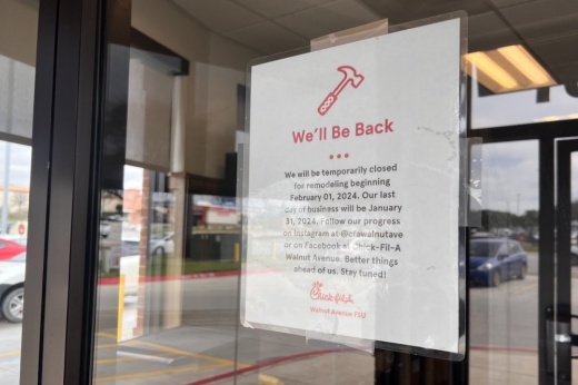 The Walnut Avenue located will be undergoing renovations starting Feb. 1. (Sierra Martin/Community Impact)