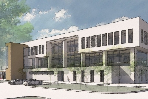 Concept sketch of the new Richardson City Hall