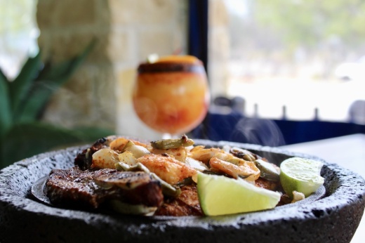 Fajitas in a skillet