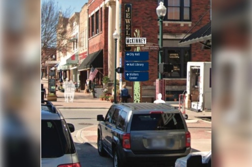 Wayfinding rendering in downtown