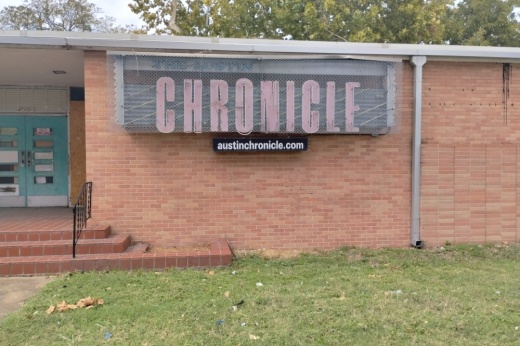 front of Austin Chronicle's former headquarters