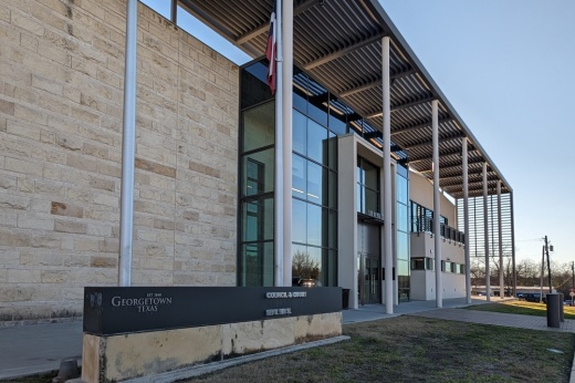Georgetown City Council and Municipal Court building on Feb. 13, 2024