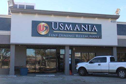 Outer facade for Usmania in Richardson