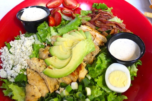 A Cobb Salad at Big’z Burger Joint