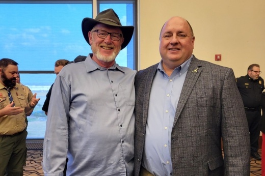 Alan Blaylock and event participant