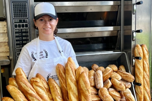 owner and french bread