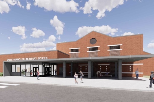 Rendering of new design for Valley Ranch Elementary School