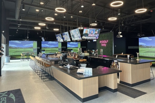 X-Golf Katy interior of store