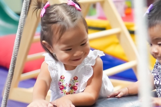 Two children playing