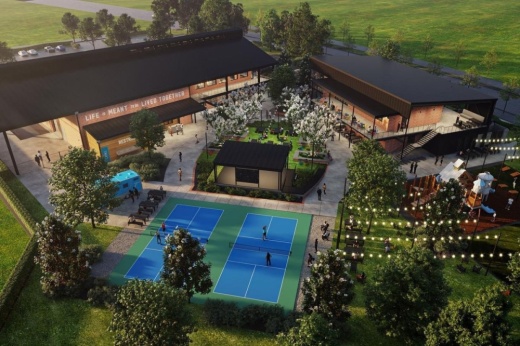 Rendering of Talyard Brewing Co. beer garden