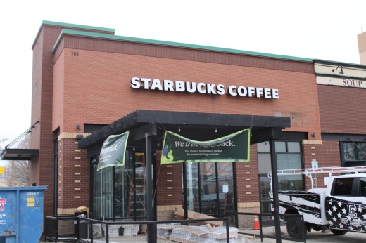 Starbucks exterior.