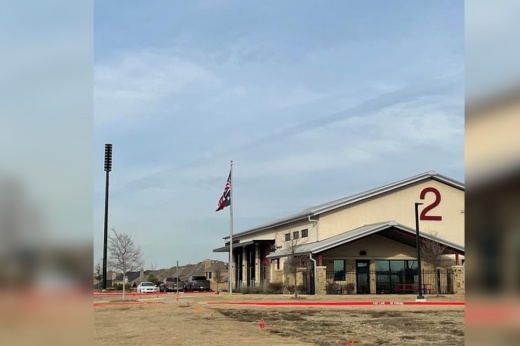 an emergency siren next to fire station no. 2 in Celina