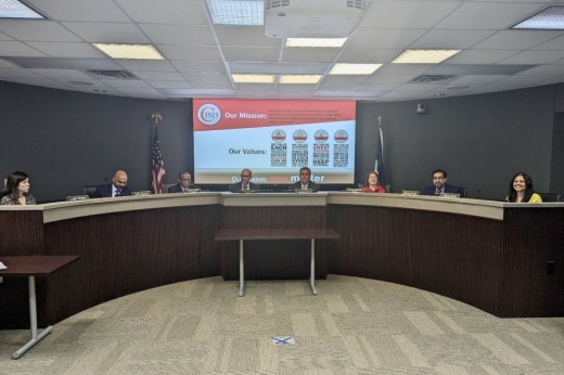 Board of trustees in session