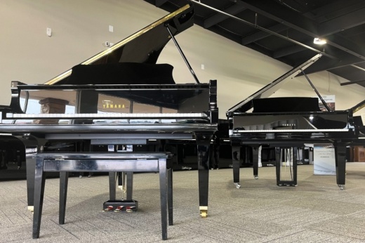 Two Yamaha pianos