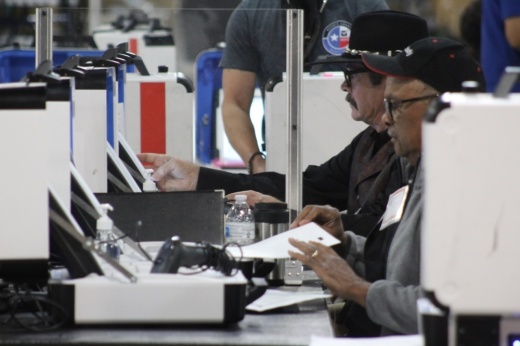 People voting