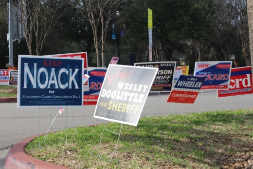 political signs in Montgomery County