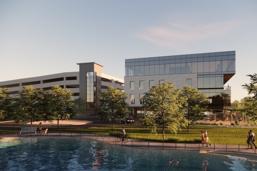 Developers unveiled a rendering of the new office space planned for The Hutto Co-Op. (Courtesy Sommers Marketing   Public Relations)