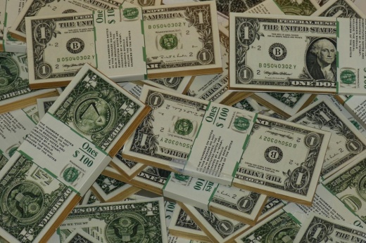 A pile of money