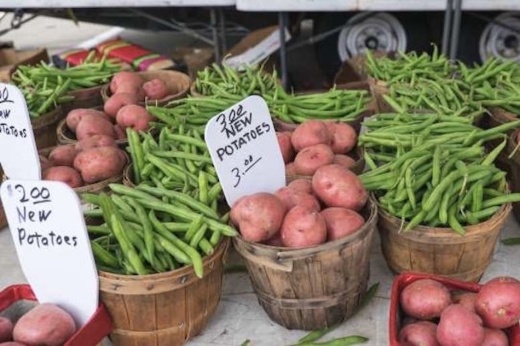 potatoes from the frisco rotary farmers market