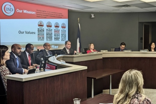 Board of trustees in session