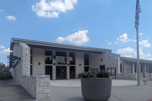 Lakeway City Hall building on Lohmans Crossing Road in Lakeway