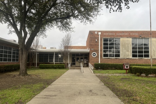 Entrance to Northrich Elementary in Richardson