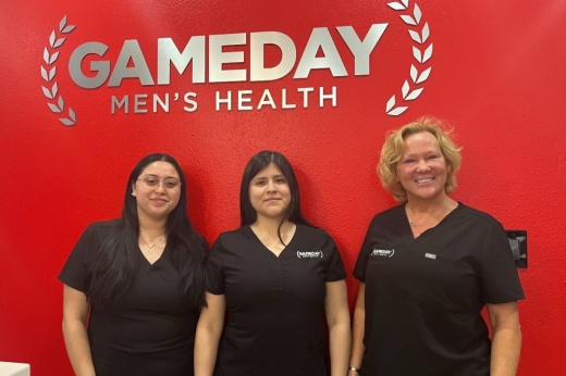 Employees at Gameday Men's Health