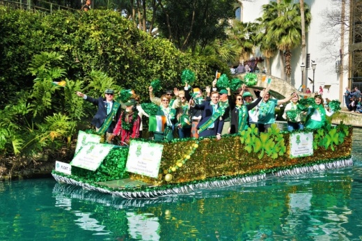 St. Patrick's Day Parade San Antonio River parade