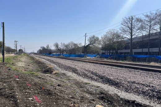 DART-managed rail track, which is used for freight train operations by the Canadian Pacific Kansas City railroad company