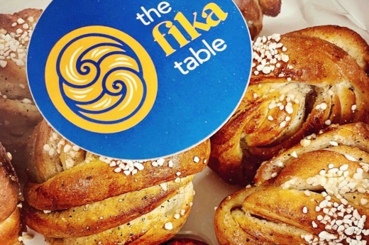 A box of cardamom buns are shown.