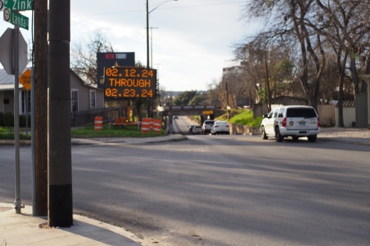 entrance to the underpass