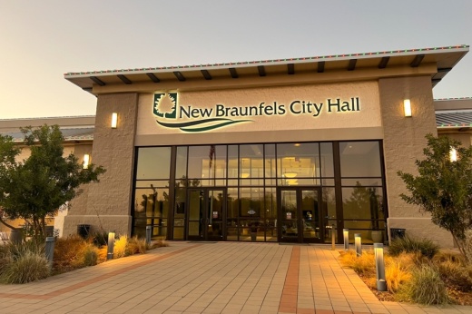 New Braunfels City Hall at dusk