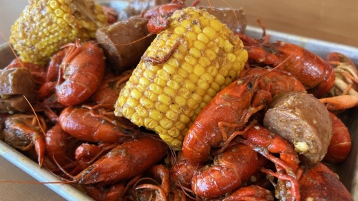 A plate of crawfish
