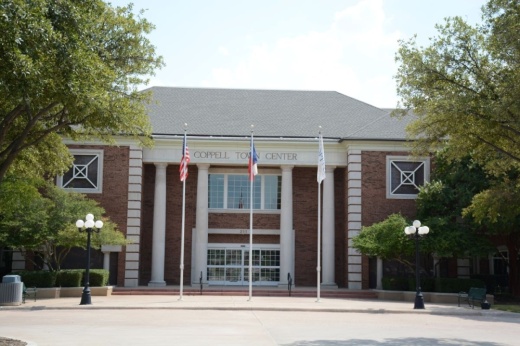 Coppell Town Center, which is home to the city's council chambers and several city offices