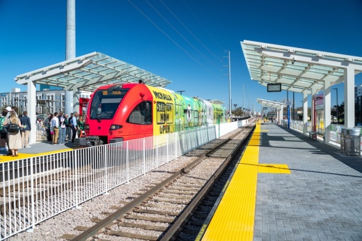 train stopping at the McKalla station