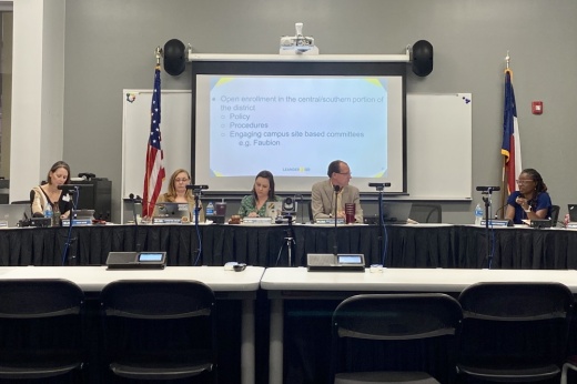 The board of trustees have a discussion