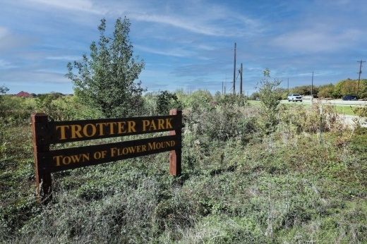 Picture of a sign at park soon to be constructed