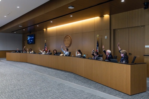 Austin Community College Board of Trustees voting on free tuition